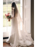 Cathedral length soft blush veil by Enzoani Cathedral length soft blush veil by Enzoani