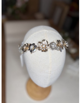 Perla silver and gold floral headband Perla silver and gold floral headband