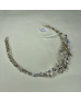 Silver floral and leaf diamante headpiece Silver floral and leaf diamante headpiece