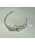 Silver floral and leaf diamante headpiece Silver floral and leaf diamante headpiece