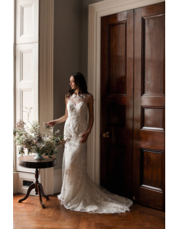 Maggie Sottero beaded neckline. Size 8 Maggie Sottero beaded neckline. Size 8