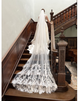 Abbey length veil by Nieve Couture Abbey length veil by Nieve Couture