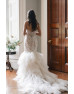 Elysee Raphaelle ruffled wedding gown. Size 8 Elysee Raphaelle ruffled wedding gown. Size 8