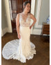 Guipure Lace and Silk Georgette. Size 10-12 Guipure Lace and Silk Georgette. Size 10-12