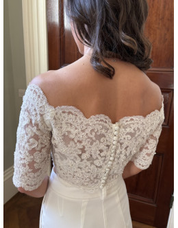Justin Alexander bridal top or jacket. Size 10 Justin Alexander bridal top or jacket. Size 10